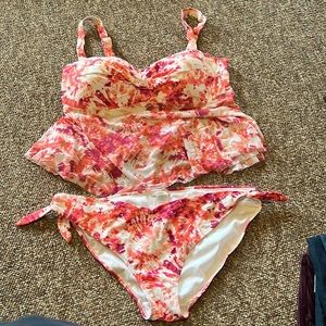 1X time and tru 2 piece bathing suit.